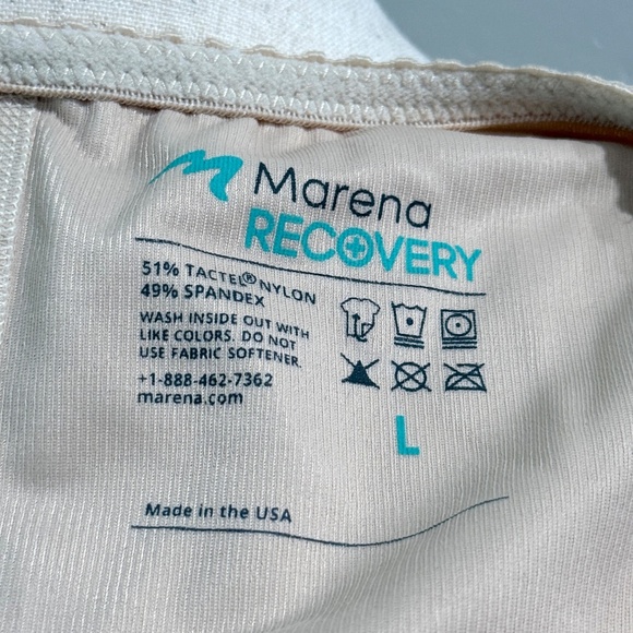 EUC Marena Recovery Zipperless Girdle with Suspenders — Beige — Sz L - Picture 3 of 6